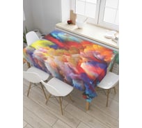 Прямоугольная скатерть JoyArty Небесная палитра из сатена tc_792_120x145