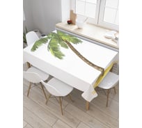 Прямоугольная скатерть JoyArty Пальма в одиночестве из сатена tc_19476_120x145
