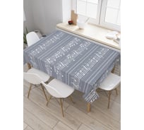 Прямоугольная скатерть JoyArty Нотный порядок из сатена tc_20896_120x145