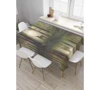 Прямоугольная скатерть JoyArty Одинокий олененок из сатена tc_32682_120x145