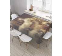 Прямоугольная скатерть JoyArty Одинокий пилигрим из сатена tc_28541_120x145