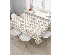 Прямоугольная скатерть JoyArty Орнаментальные снежинки Рождества из сатена tc_37161_120x145