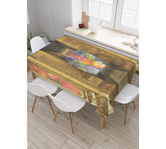 Прямоугольная скатерть JoyArty Мистический тоннель из сатена tc_20955_120x145 1