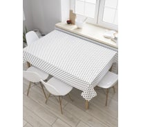 Прямоугольная скатерть JoyArty Маленькие черные точки из сатена tc_31302_120x145