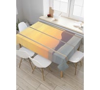 Прямоугольная скатерть JoyArty Комфорт у моря из сатена tc_8263_120x145