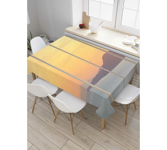 Прямоугольная скатерть JoyArty Комфорт у моря из сатена tc_8263_120x145 1