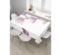 Прямоугольная скатерть JoyArty Одинокая орхидея из сатена tc_31475_120x145