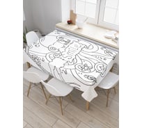 Прямоугольная скатерть JoyArty Осьминог фотограф из сатена tc_22270_120x145