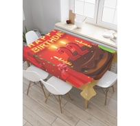 Прямоугольная скатерть JoyArty Красная вечеринка из сатена tc_34212_120x145