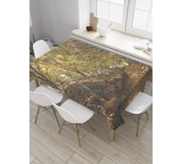 Прямоугольная скатерть JoyArty Осенний лес из сатена tc_32379_120x145