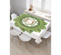 Прямоугольная скатерть JoyArty Обозначение чакры из сатена tc_18778_120x145
