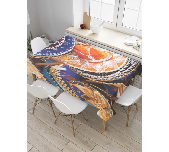 Прямоугольная скатерть JoyArty Коллекция сомбреро из сатена tc_6548_120x145 1