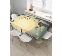 Прямоугольная скатерть JoyArty Колдовское полнолуние из сатена tc_6013_120x145