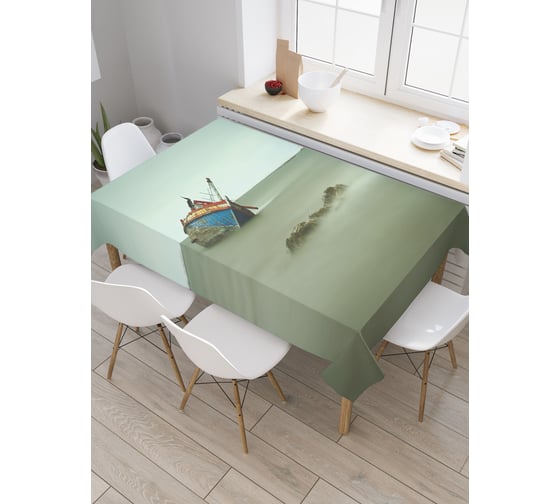 Прямоугольная скатерть JoyArty Крушение корабля из сатена tc_20530_120x145 1