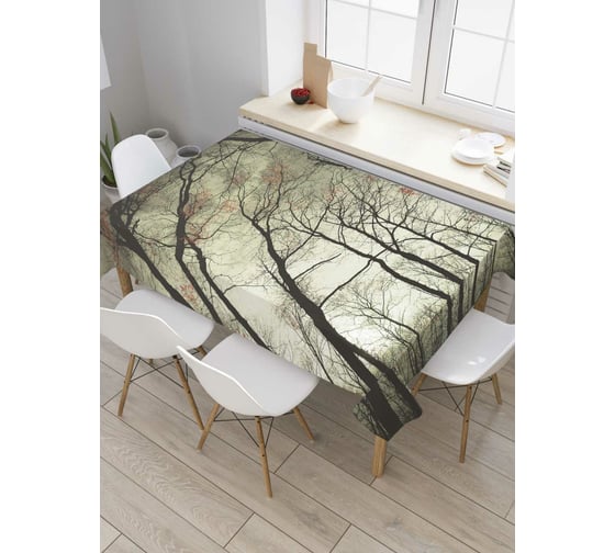 Прямоугольная скатерть JoyArty Лесной круг из сатена tc_7098_120x145 1