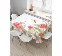 Прямоугольная скатерть JoyArty Краски цветов из сатена tc_4455_120x145