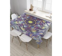 Прямоугольная скатерть JoyArty Мандала калейдоскоп из сатена tc_35444_120x145