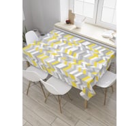 Прямоугольная скатерть JoyArty Отрезки зигзага из сатена tc_34704_120x145