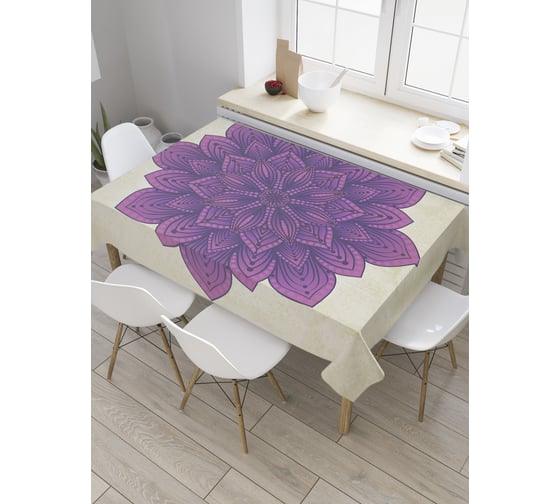 Прямоугольная скатерть JoyArty Лепестки мандалы из сатена tc_35460_120x145 1