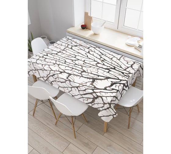 Прямоугольная скатерть JoyArty Лесная паутина из сатена tc_19684_120x145 1