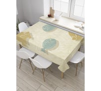 Прямоугольная скатерть JoyArty Пары рыб из сатена tc_8992_120x145