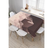 Прямоугольная скатерть JoyArty Лошадиный бег из сатена tc_21743_120x145