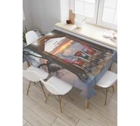 Прямоугольная скатерть JoyArty Комната в дереве из сатена tc_4616_120x145