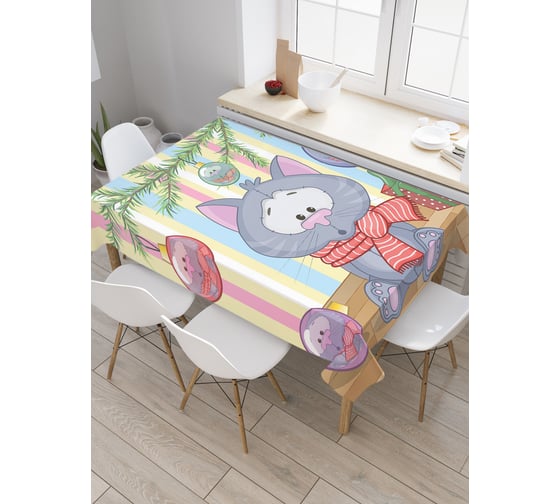 Прямоугольная скатерть JoyArty Отражение в украшениях из сатена tc_19392_120x145 1