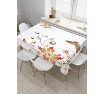 Прямоугольная скатерть JoyArty Летнее порхание из сатена tc_28063_120x145