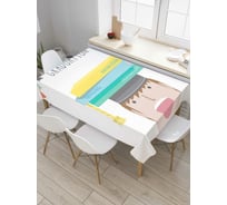 Прямоугольная скатерть JoyArty Образование из сатена tc_4608_120x145