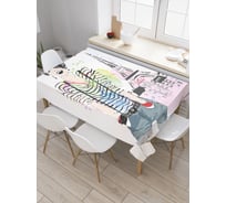 Прямоугольная скатерть JoyArty Парижский стиль из сатена tc_21041_120x145