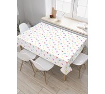 Прямоугольная скатерть JoyArty Лебеди вдали из сатена tc_19055_120x145