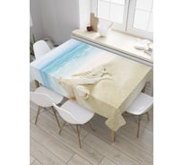 Прямоугольная скатерть JoyArty Песчаные останки из сатена tc_8255_120x145