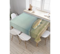 Прямоугольная скатерть JoyArty Носатая рыба из сатена tc_4141_120x145