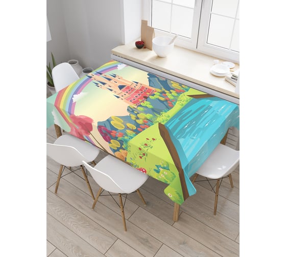 Прямоугольная скатерть JoyArty Королевство за горами из сатена tc_29005_120x145 1