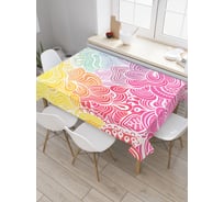 Прямоугольная скатерть JoyArty Кружевные волны из сатена tc_32370_120x145