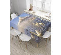 Прямоугольная скатерть JoyArty Лебединая гора из сатена tc_9304_120x145