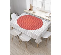 Прямоугольная скатерть JoyArty Красный круг Малевича из сатена tc_29692_120x145