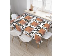 Прямоугольная скатерть JoyArty Лисья мордочка из сатена tc_29431_120x145