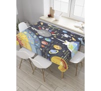 Прямоугольная скатерть JoyArty Космос и астрономия из сатена tc_9884_120x145