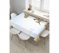 Прямоугольная скатерть JoyArty Одинокая карусель из сатена tc_32883_120x145