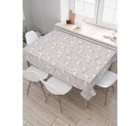 Прямоугольная скатерть JoyArty Кошачьи игрища из сатена tc_20888_120x145