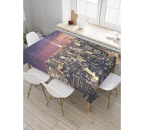 Прямоугольная скатерть JoyArty Ночные истории из сатена tc_9622_120x145