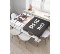 Прямоугольная скатерть JoyArty Кот преступник из сатена tc_15573_120x145