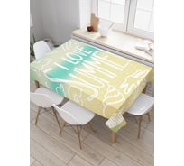Прямоугольная скатерть JoyArty Любовь к лету из сатена tc_20817_120x145