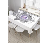 Прямоугольная скатерть JoyArty Ладонь защиты из сатена tc_35434_120x145