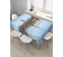 Прямоугольная скатерть JoyArty Панорама города из сатена tc_32473_120x145