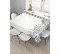 Прямоугольная скатерть JoyArty Непонятные цветы из сатена tc_31245_120x145