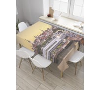 Прямоугольная скатерть JoyArty Панорама Таллина из сатена tc_32365_120x145