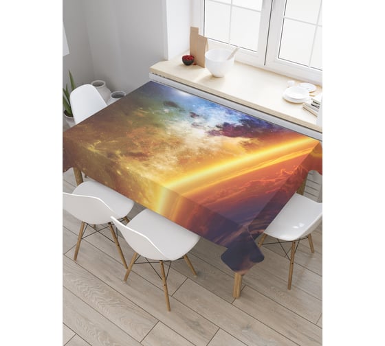 Прямоугольная скатерть JoyArty Космическая грань из сатена tc_9887_120x145 1